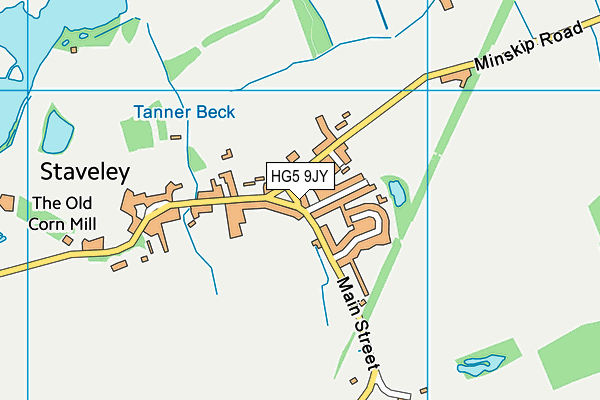 HG5 9JY map - OS VectorMap District (Ordnance Survey) HG5 9JY map - OS VectorMap District (Ordnance Survey)