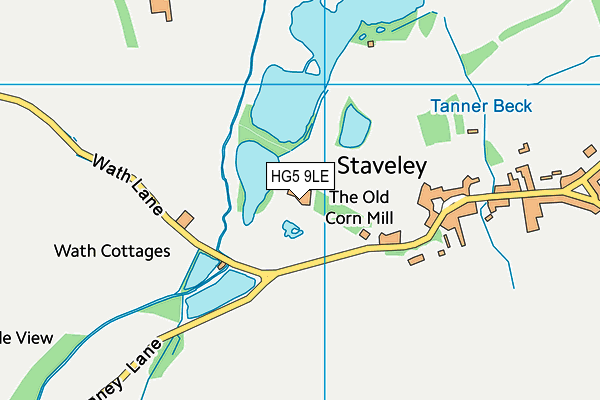 HG5 9LE map - OS VectorMap District (Ordnance Survey) HG5 9LE map - OS VectorMap District (Ordnance Survey)
