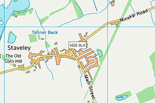 HG5 9LH map - OS VectorMap District (Ordnance Survey) HG5 9LH map - OS VectorMap District (Ordnance Survey)
