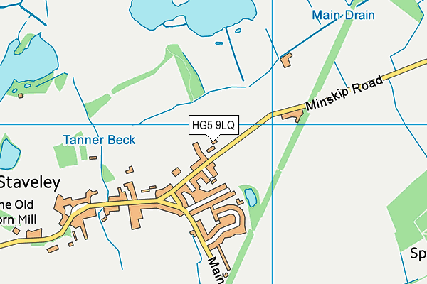 HG5 9LQ map - OS VectorMap District (Ordnance Survey) HG5 9LQ map - OS VectorMap District (Ordnance Survey)
