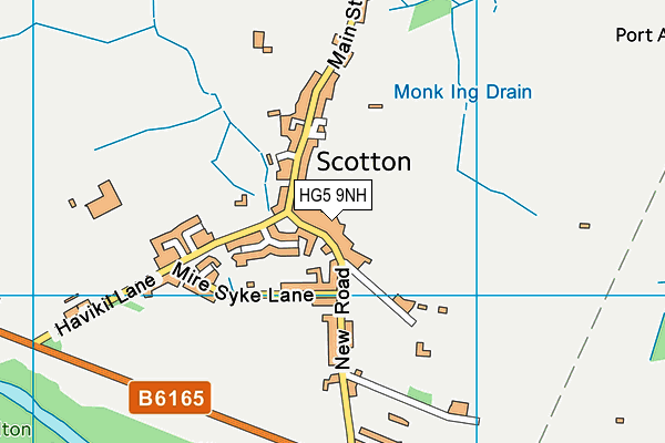 HG5 9NH map - OS VectorMap District (Ordnance Survey) HG5 9NH map - OS VectorMap District (Ordnance Survey)