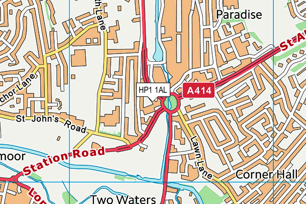 HP1 1AL map - OS VectorMap District (Ordnance Survey)
