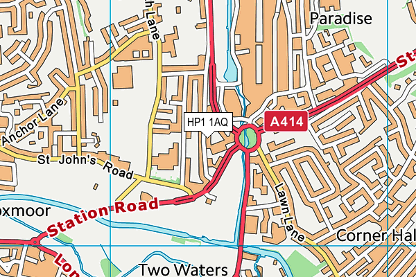 HP1 1AQ map - OS VectorMap District (Ordnance Survey) HP1 1AQ map - OS VectorMap District (Ordnance Survey)