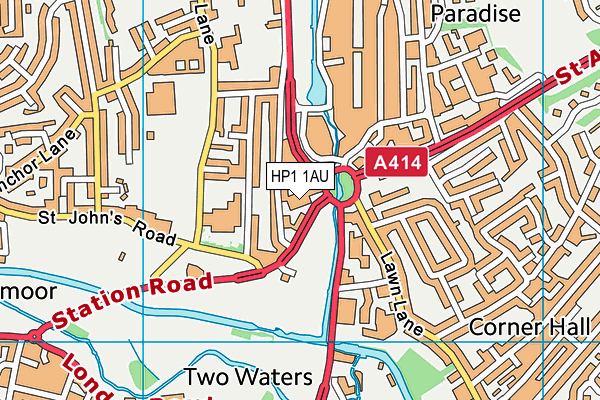HP1 1AU map - OS VectorMap District (Ordnance Survey)