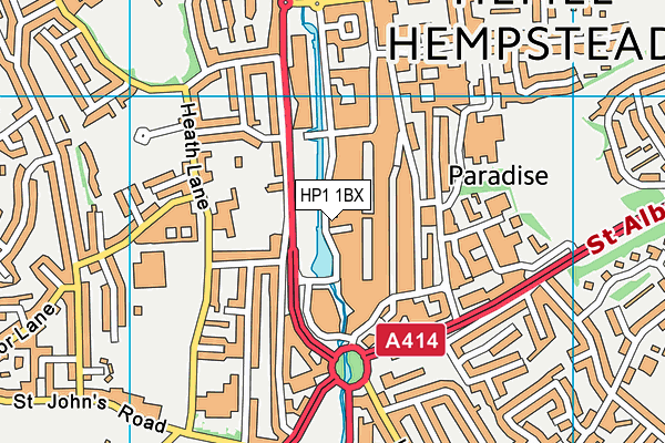 HP1 1BX map - OS VectorMap District (Ordnance Survey) HP1 1BX map - OS VectorMap District (Ordnance Survey)