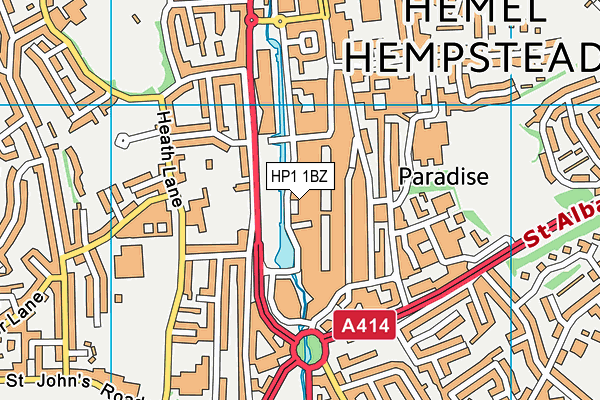 HP1 1BZ map - OS VectorMap District (Ordnance Survey) HP1 1BZ map - OS VectorMap District (Ordnance Survey)