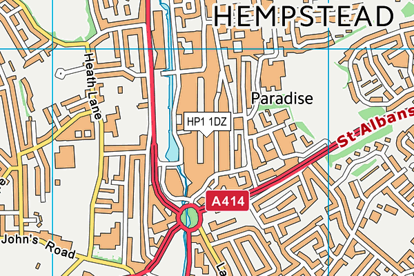 HP1 1DZ map - OS VectorMap District (Ordnance Survey)