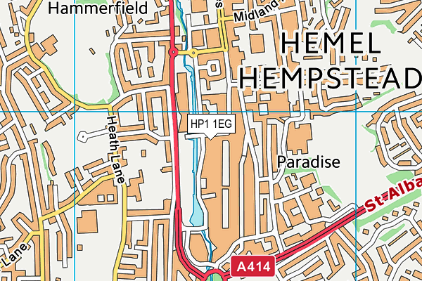 HP1 1EG map - OS VectorMap District (Ordnance Survey) HP1 1EG map - OS VectorMap District (Ordnance Survey)