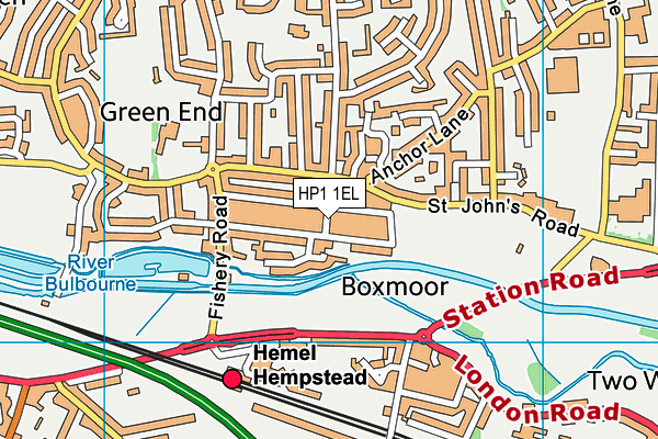 HP1 1EL map - OS VectorMap District (Ordnance Survey) HP1 1EL map - OS VectorMap District (Ordnance Survey)