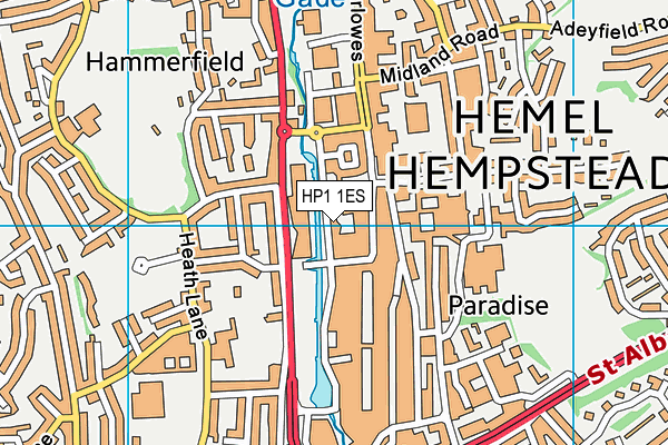 HP1 1ES map - OS VectorMap District (Ordnance Survey) HP1 1ES map - OS VectorMap District (Ordnance Survey)