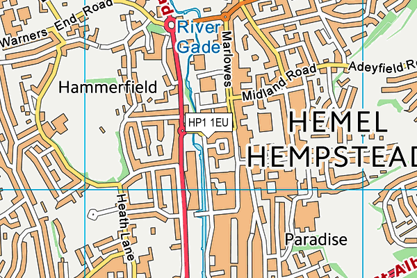 HP1 1EU map - OS VectorMap District (Ordnance Survey) HP1 1EU map - OS VectorMap District (Ordnance Survey)