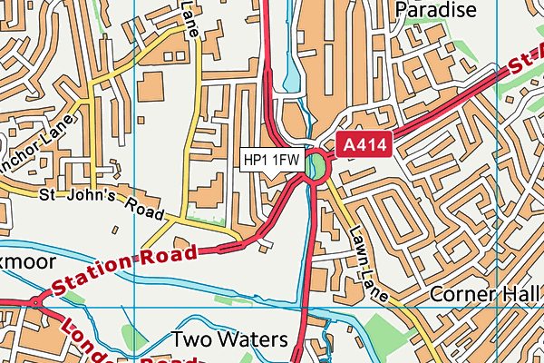 HP1 1FW map - OS VectorMap District (Ordnance Survey)