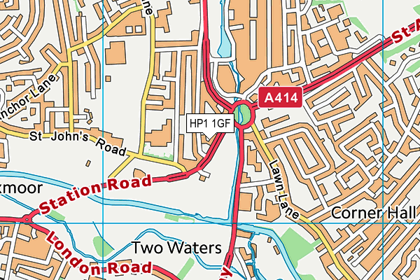 HP1 1GF map - OS VectorMap District (Ordnance Survey)