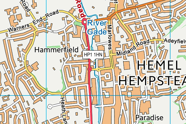 HP1 1HN map - OS VectorMap District (Ordnance Survey) HP1 1HN map - OS VectorMap District (Ordnance Survey)