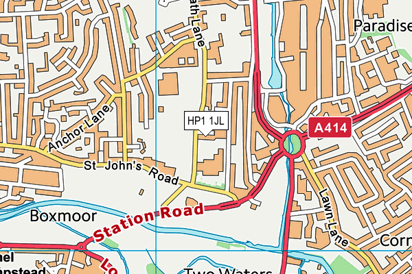 HP1 1JL map - OS VectorMap District (Ordnance Survey)