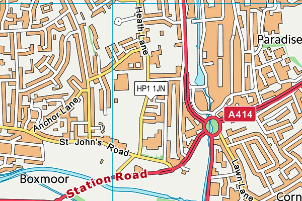 HP1 1JN map - OS VectorMap District (Ordnance Survey)