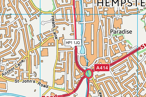 HP1 1JQ map - OS VectorMap District (Ordnance Survey)