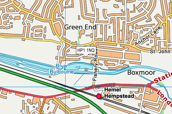 HP1 1NQ map - OS VectorMap District (Ordnance Survey)