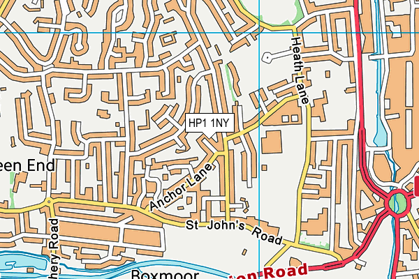 HP1 1NY map - OS VectorMap District (Ordnance Survey) HP1 1NY map - OS VectorMap District (Ordnance Survey)