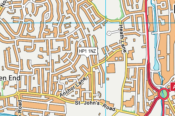 HP1 1NZ map - OS VectorMap District (Ordnance Survey) HP1 1NZ map - OS VectorMap District (Ordnance Survey)