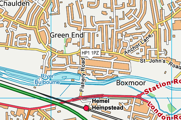 HP1 1PZ map - OS VectorMap District (Ordnance Survey) HP1 1PZ map - OS VectorMap District (Ordnance Survey)