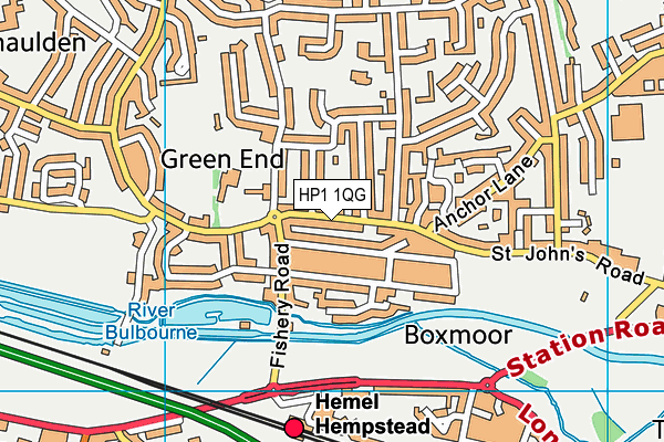 HP1 1QG map - OS VectorMap District (Ordnance Survey) HP1 1QG map - OS VectorMap District (Ordnance Survey)