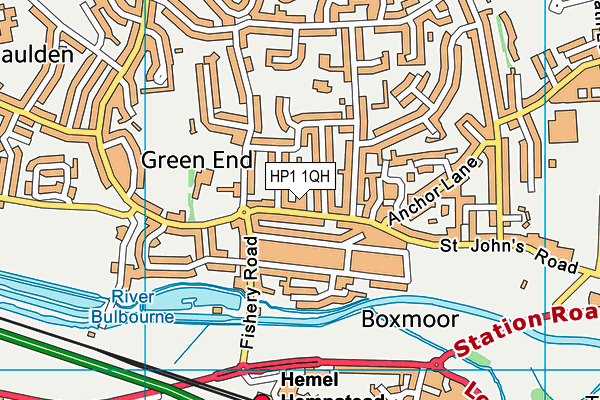 HP1 1QH map - OS VectorMap District (Ordnance Survey)