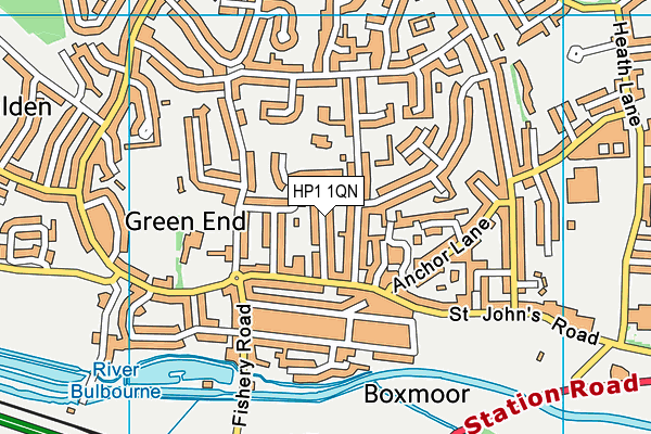 HP1 1QN map - OS VectorMap District (Ordnance Survey)
