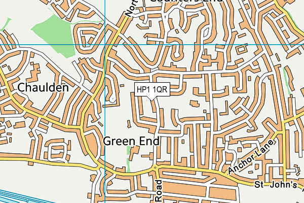 HP1 1QR map - OS VectorMap District (Ordnance Survey)