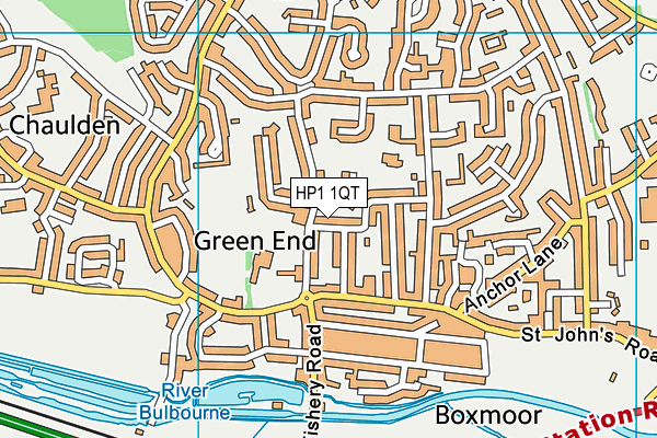 HP1 1QT map - OS VectorMap District (Ordnance Survey)