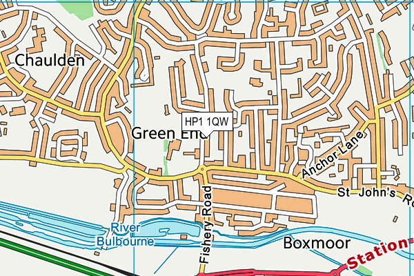HP1 1QW map - OS VectorMap District (Ordnance Survey) HP1 1QW map - OS VectorMap District (Ordnance Survey)
