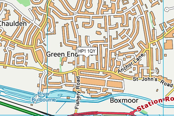 HP1 1QY map - OS VectorMap District (Ordnance Survey) HP1 1QY map - OS VectorMap District (Ordnance Survey)