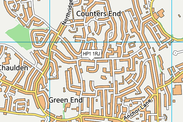 HP1 1RJ map - OS VectorMap District (Ordnance Survey) HP1 1RJ map - OS VectorMap District (Ordnance Survey)