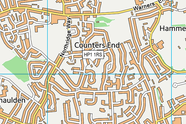 HP1 1RS map - OS VectorMap District (Ordnance Survey) HP1 1RS map - OS VectorMap District (Ordnance Survey)