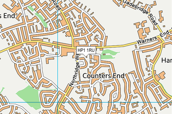 HP1 1RU map - OS VectorMap District (Ordnance Survey) HP1 1RU map - OS VectorMap District (Ordnance Survey)