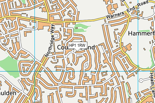 HP1 1RW map - OS VectorMap District (Ordnance Survey) HP1 1RW map - OS VectorMap District (Ordnance Survey)
