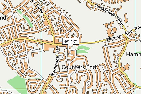 HP1 1RY map - OS VectorMap District (Ordnance Survey) HP1 1RY map - OS VectorMap District (Ordnance Survey)