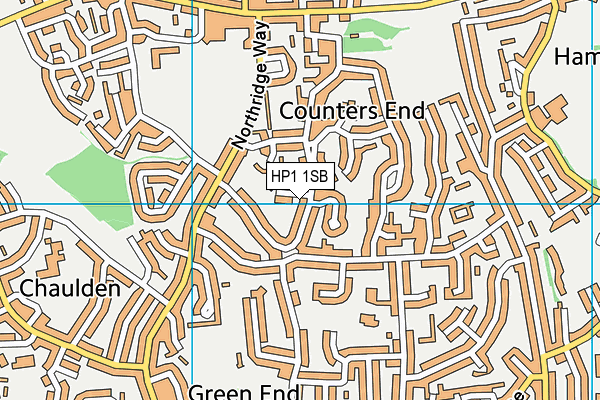 HP1 1SB map - OS VectorMap District (Ordnance Survey)