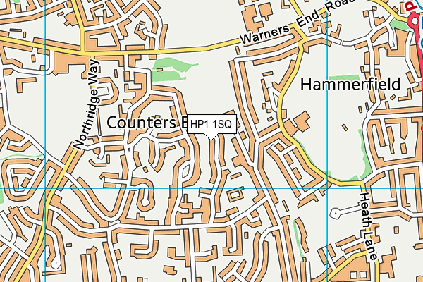 HP1 1SQ map - OS VectorMap District (Ordnance Survey) HP1 1SQ map - OS VectorMap District (Ordnance Survey)