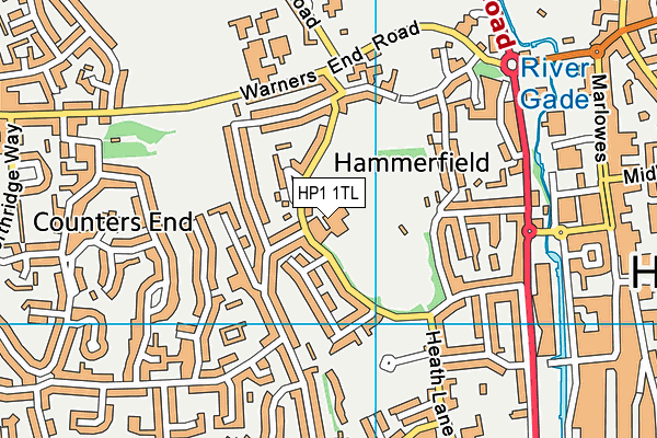 HP1 1TL map - OS VectorMap District (Ordnance Survey) HP1 1TL map - OS VectorMap District (Ordnance Survey)