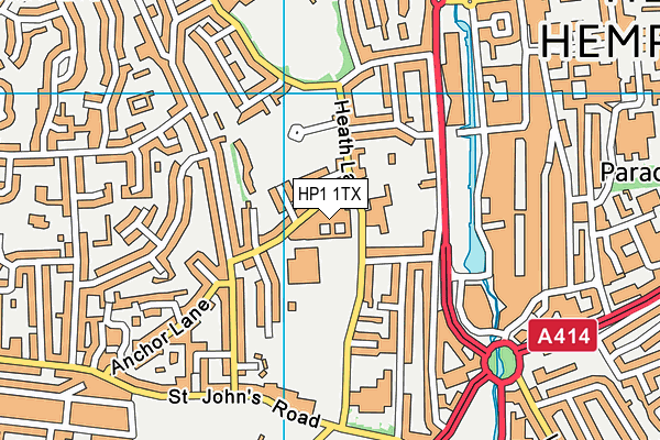 HP1 1TX map - OS VectorMap District (Ordnance Survey) HP1 1TX map - OS VectorMap District (Ordnance Survey)