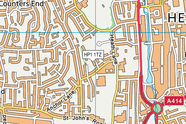 HP1 1TZ map - OS VectorMap District (Ordnance Survey) HP1 1TZ map - OS VectorMap District (Ordnance Survey)