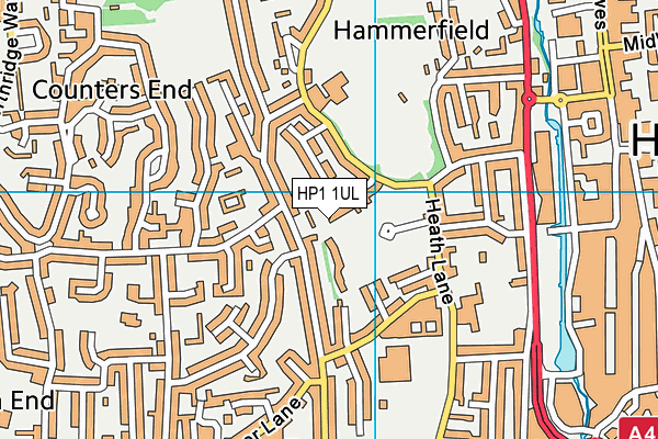 HP1 1UL map - OS VectorMap District (Ordnance Survey) HP1 1UL map - OS VectorMap District (Ordnance Survey)
