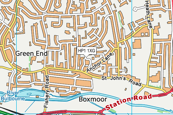 HP1 1XG map - OS VectorMap District (Ordnance Survey) HP1 1XG map - OS VectorMap District (Ordnance Survey)