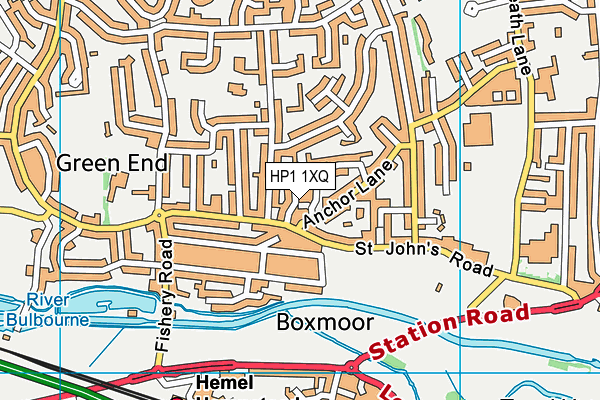 HP1 1XQ map - OS VectorMap District (Ordnance Survey) HP1 1XQ map - OS VectorMap District (Ordnance Survey)