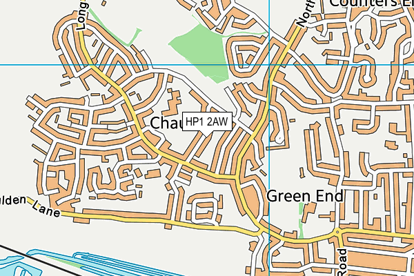 HP1 2AW map - OS VectorMap District (Ordnance Survey) HP1 2AW map - OS VectorMap District (Ordnance Survey)