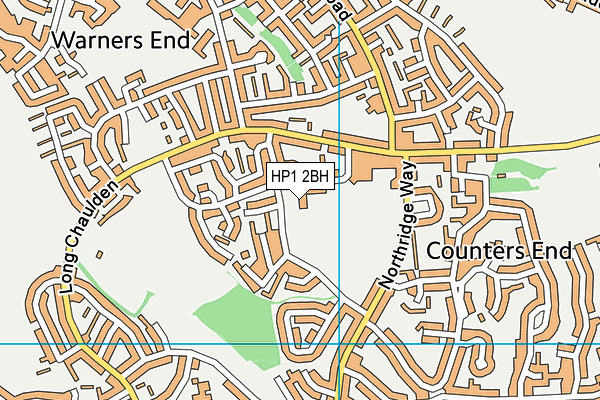 HP1 2BH map - OS VectorMap District (Ordnance Survey) HP1 2BH map - OS VectorMap District (Ordnance Survey)