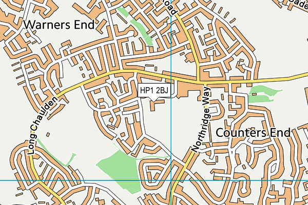 HP1 2BJ map - OS VectorMap District (Ordnance Survey) HP1 2BJ map - OS VectorMap District (Ordnance Survey)