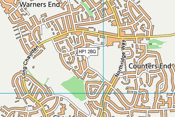 HP1 2BQ map - OS VectorMap District (Ordnance Survey) HP1 2BQ map - OS VectorMap District (Ordnance Survey)