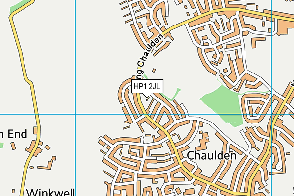 HP1 2JL map - OS VectorMap District (Ordnance Survey)